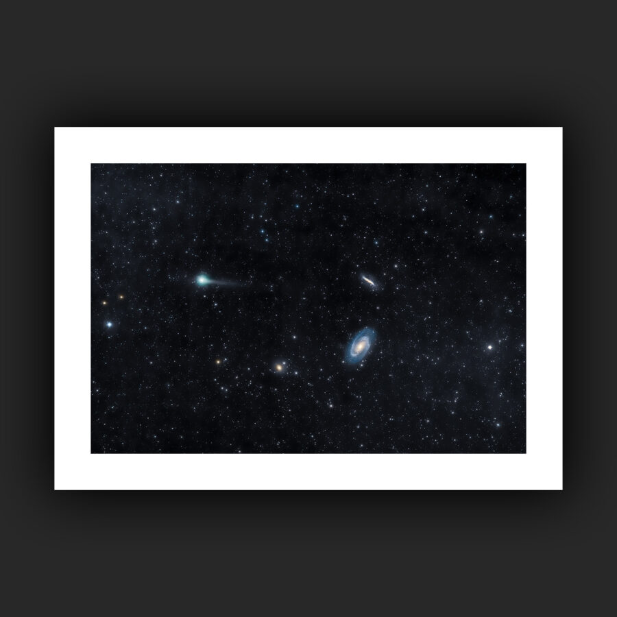 Tirage - La comète Panstarr et les galaxies de la Grande Ourse