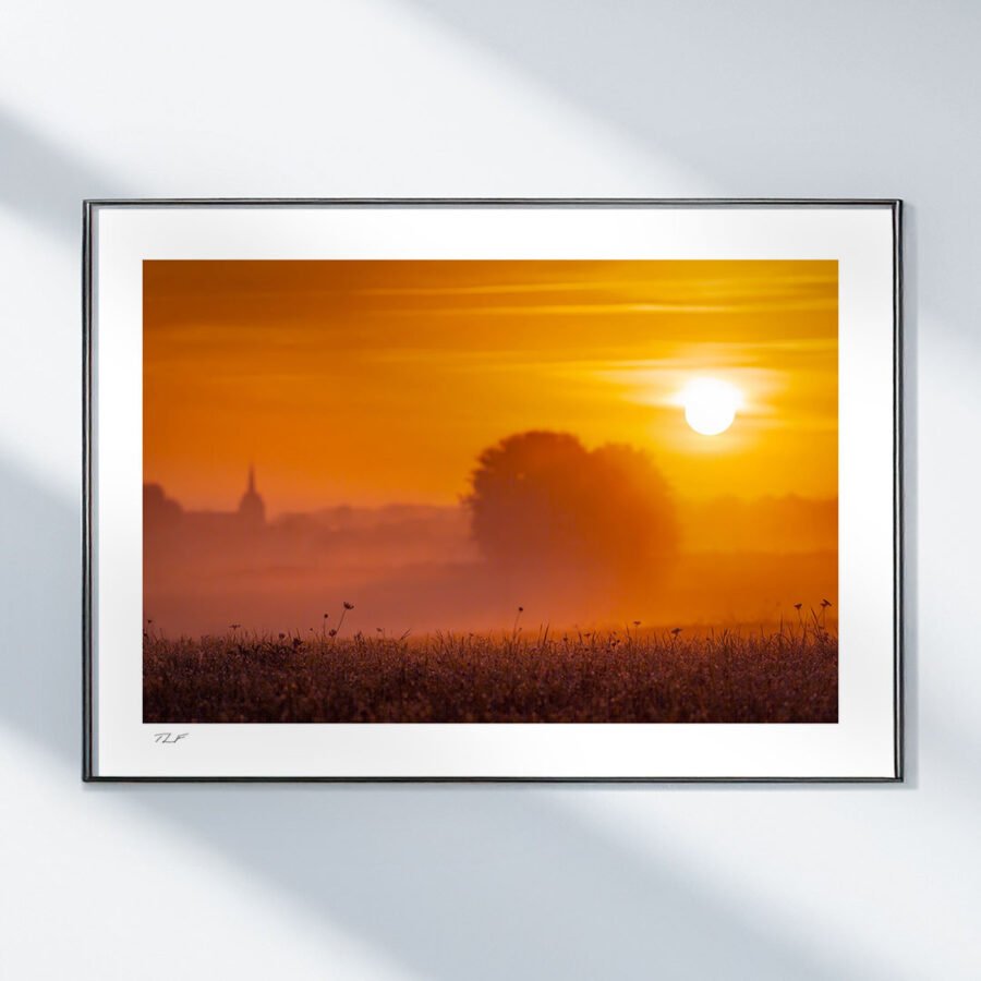 Lever de soleil en campagne – Image 2